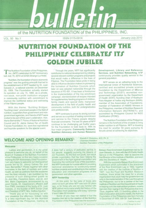 nutrition foundation of the philippines|NFP – Nutrition Foundation of the Philippines, Inc..